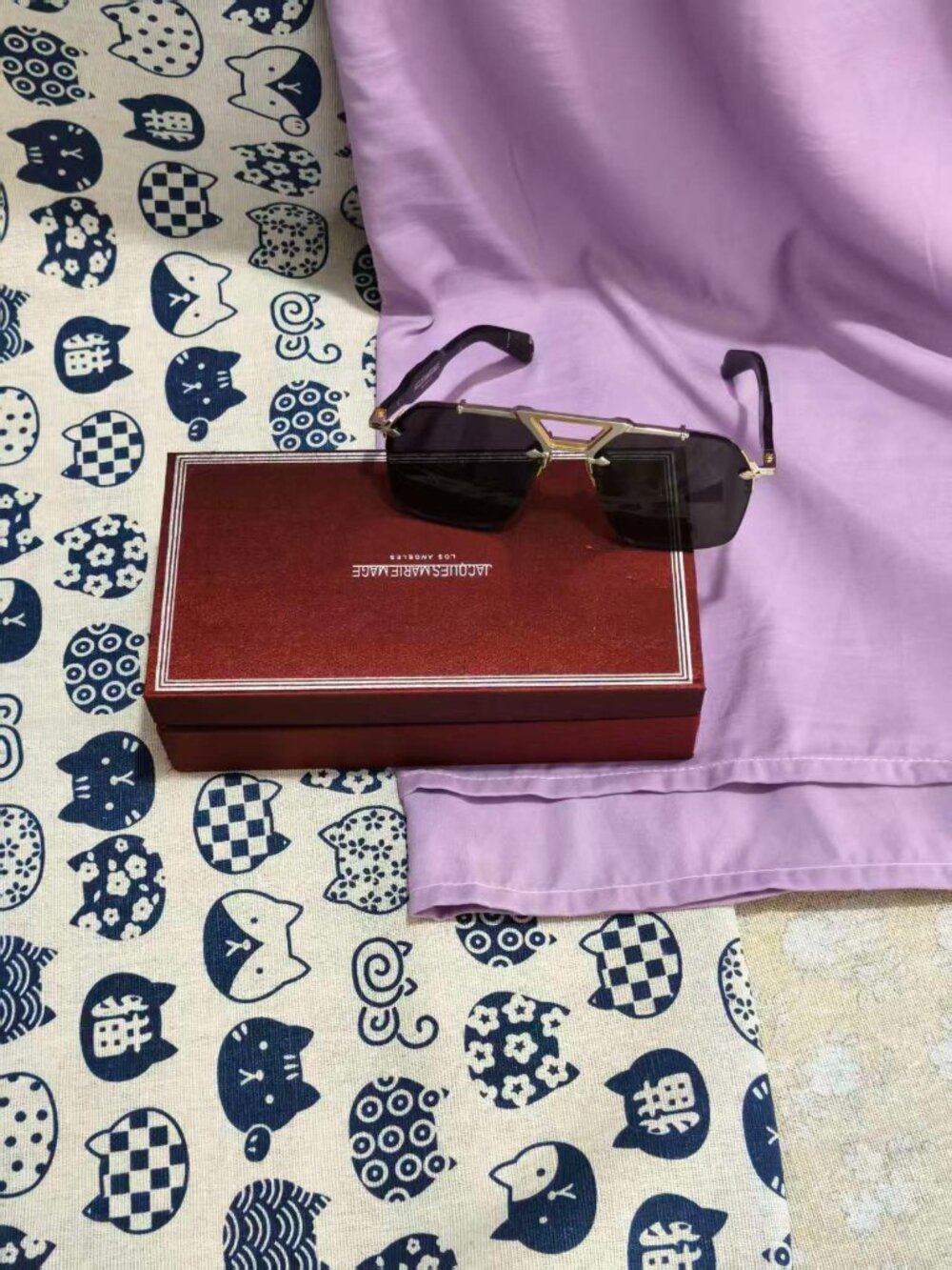 Jacques Marie Mage Silverton Rimless Titanium Sunglasses